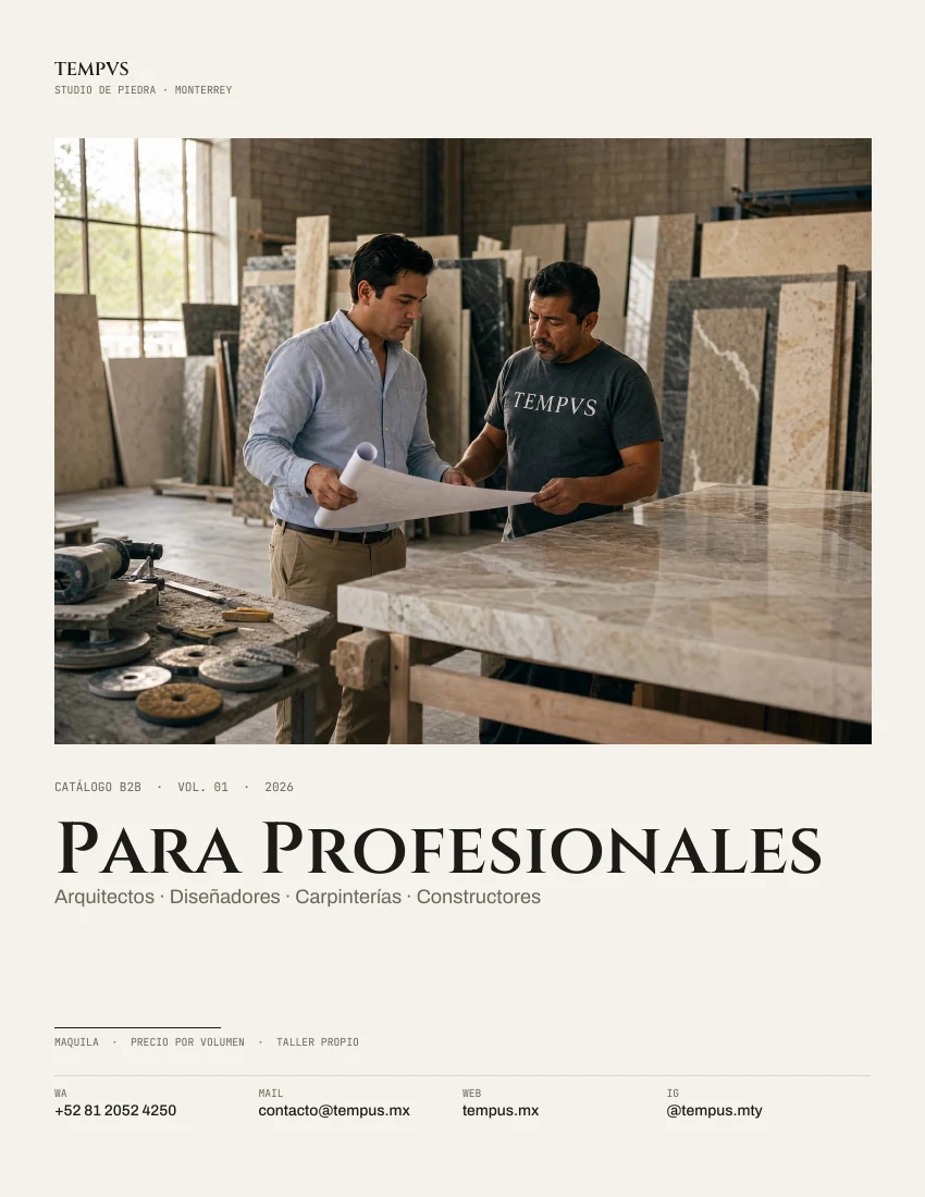 Portada del catálogo Para profesionales