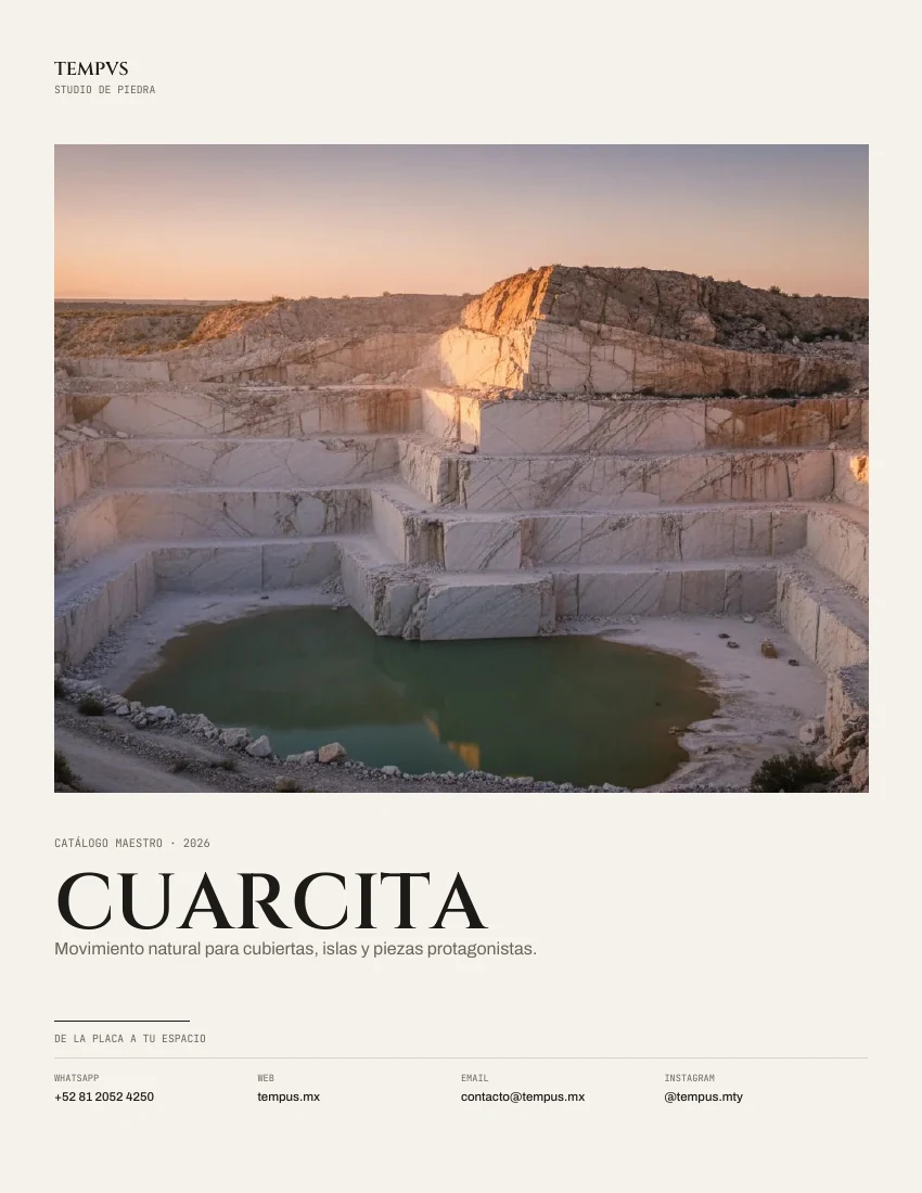 Portada del catálogo Cuarcita