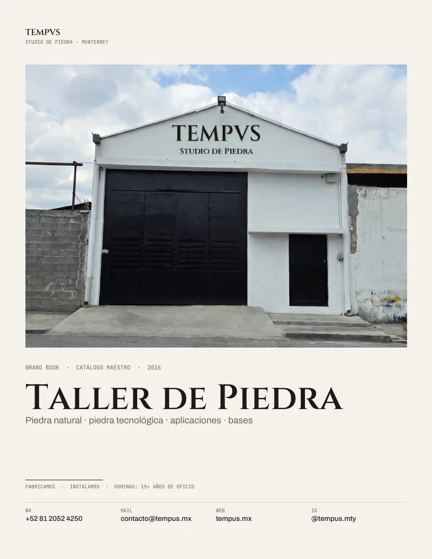 Portada del catálogo Brand Book