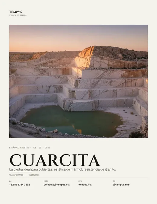 Portada catálogo Cuarcita Tempus