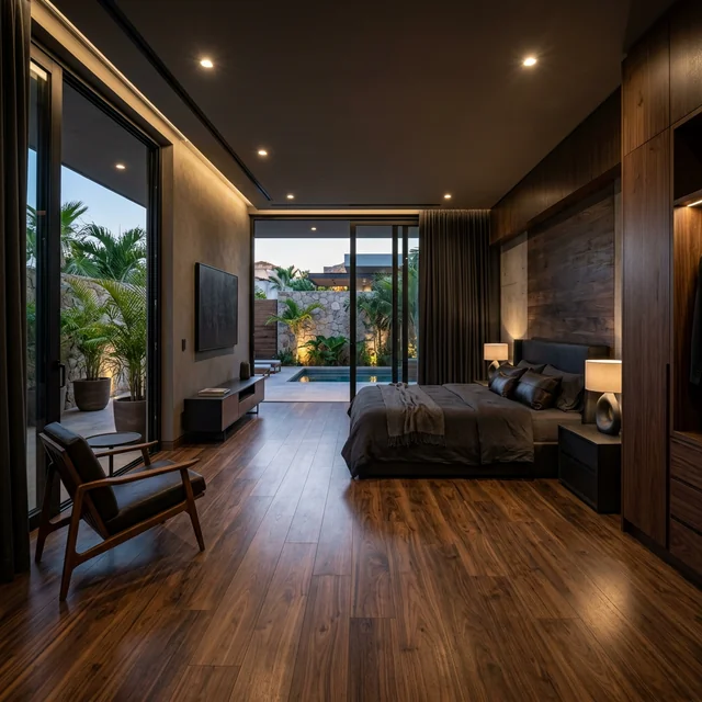 Instalación de piso laminado premium en recámara