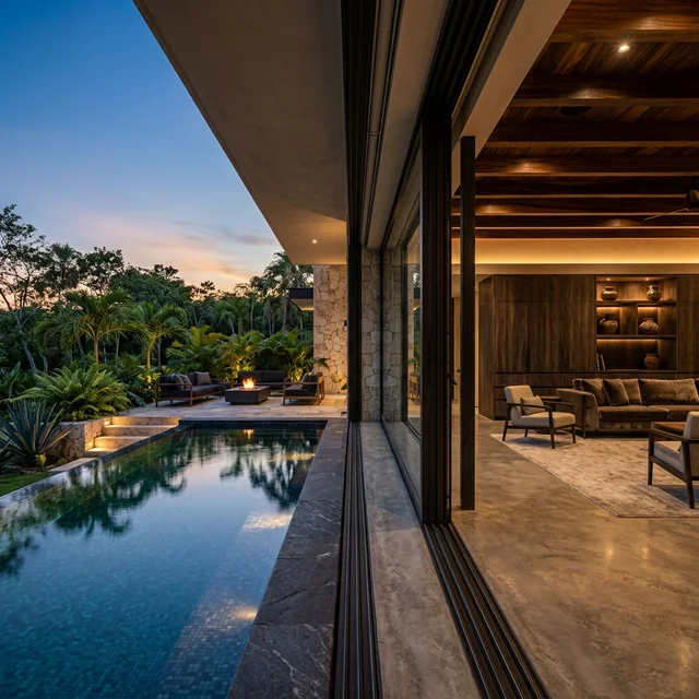 Puerta corrediza de aluminio formato grande para residencia de lujo