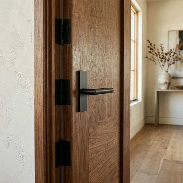 Puerta interior madera fina