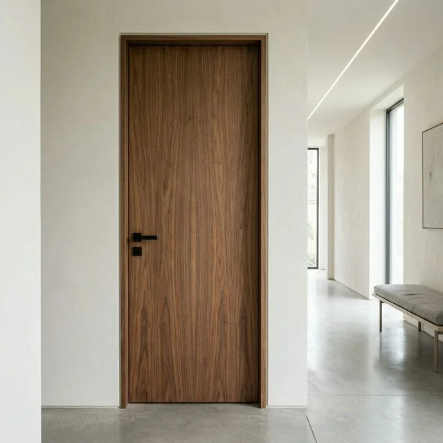 Puerta interior de nogal