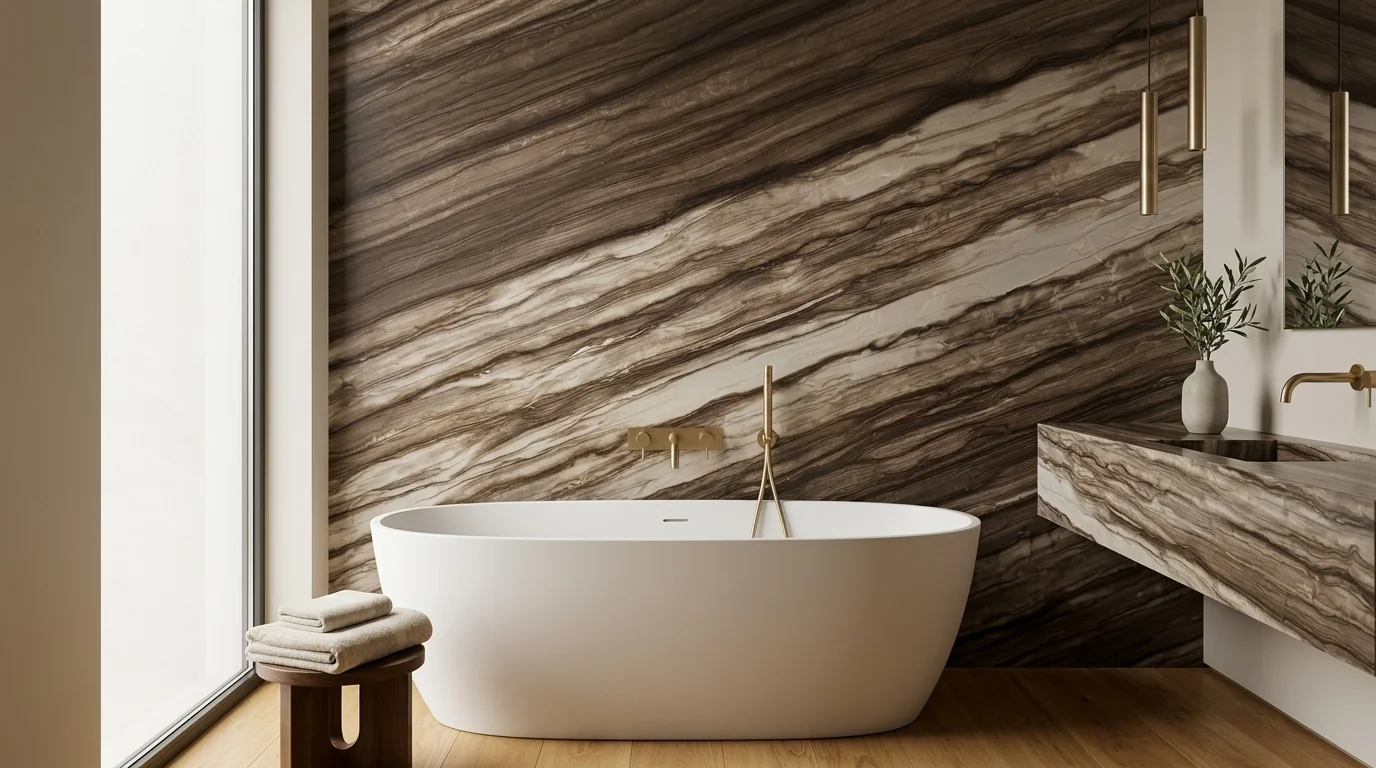 Blanda Sequoia Brown Leather ambiente