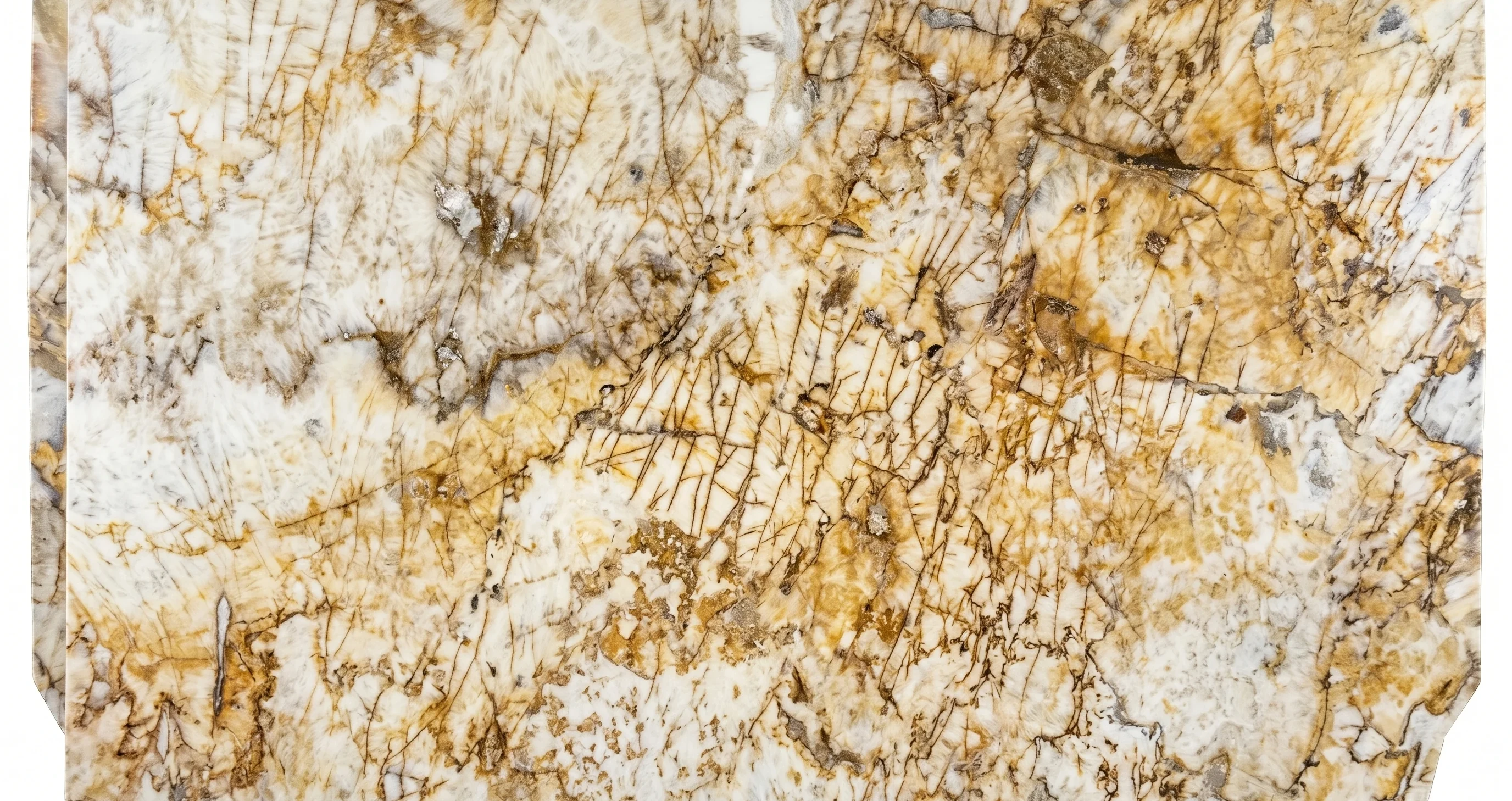 Referencia visual de cuarcita Golden Crystallo
