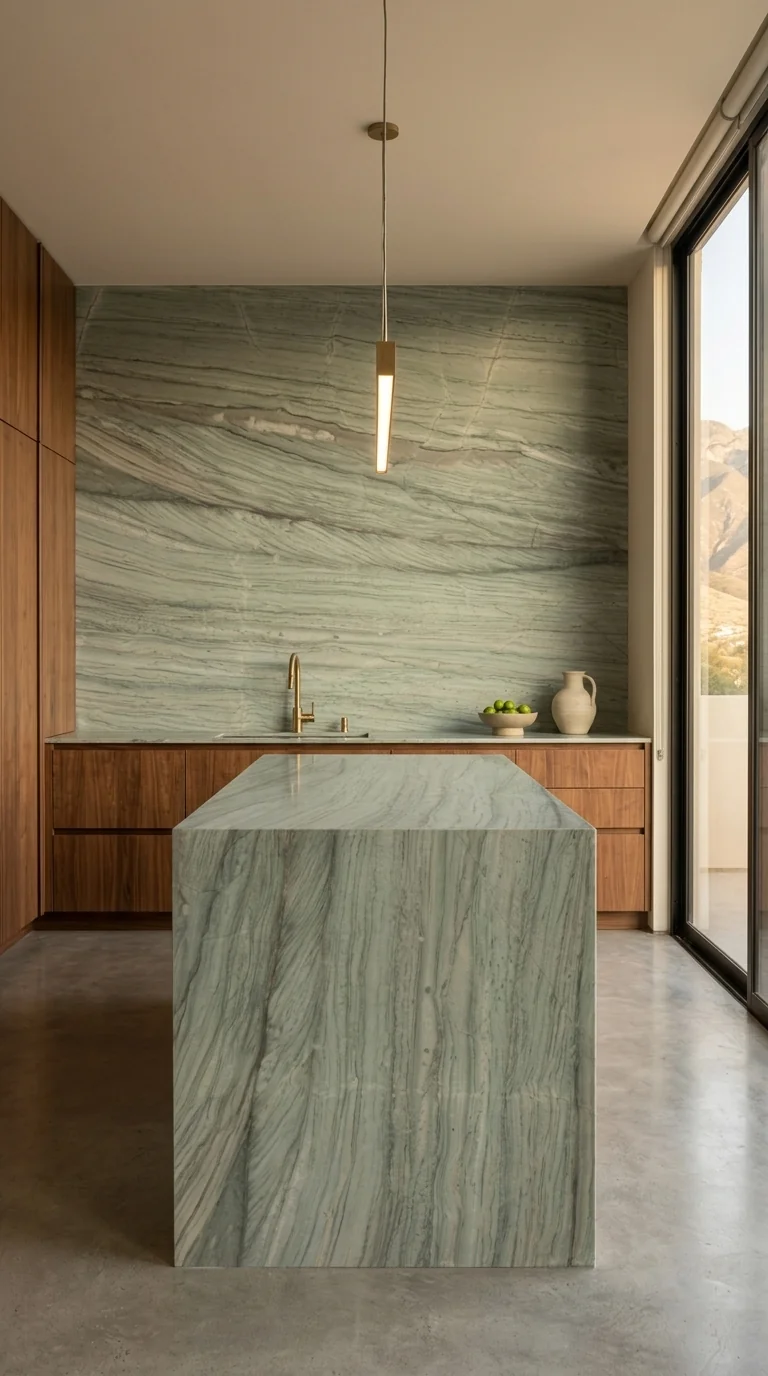 Ocean Green Leather ambiente