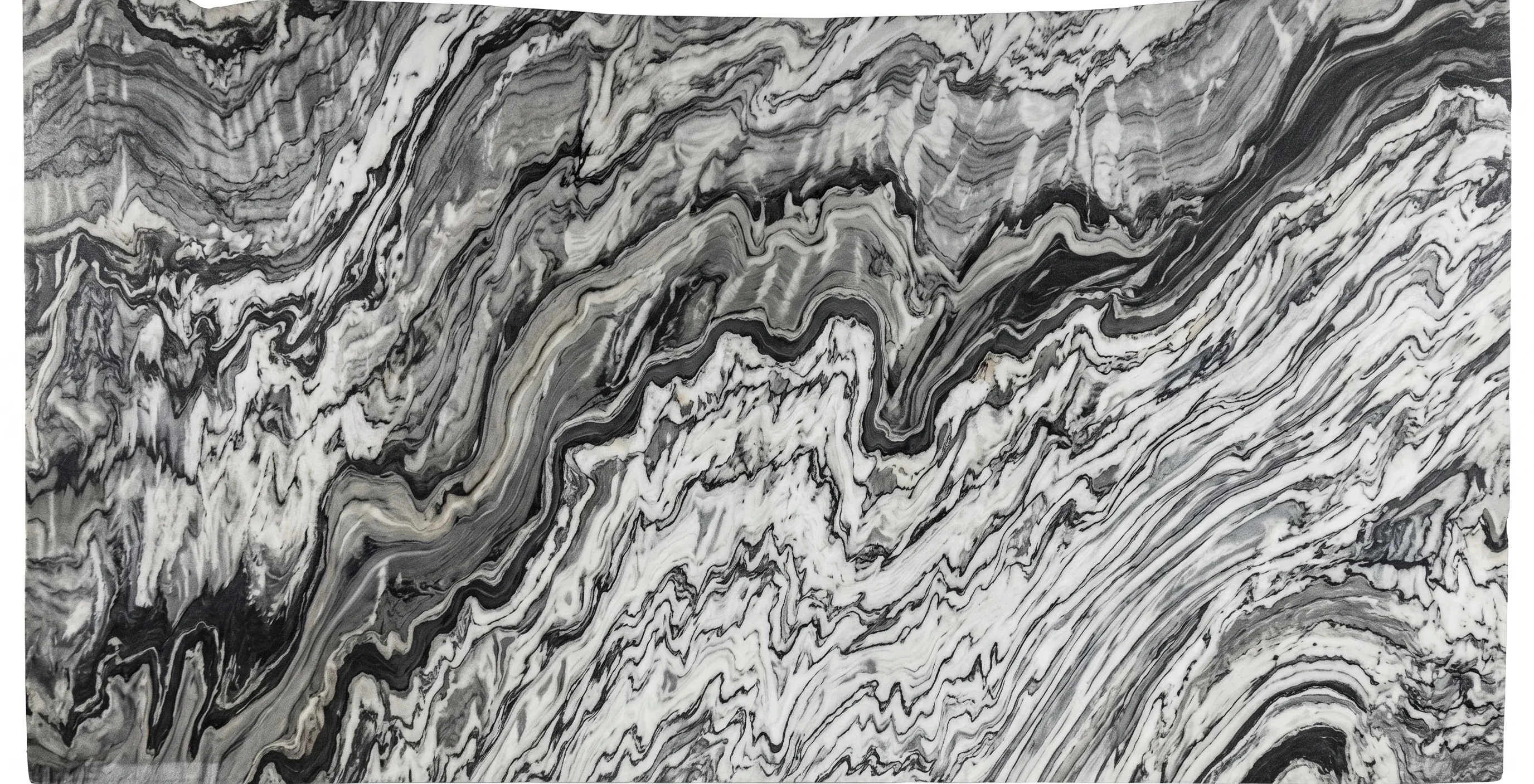 Referencia visual de cuarcita Silver Stream Leather