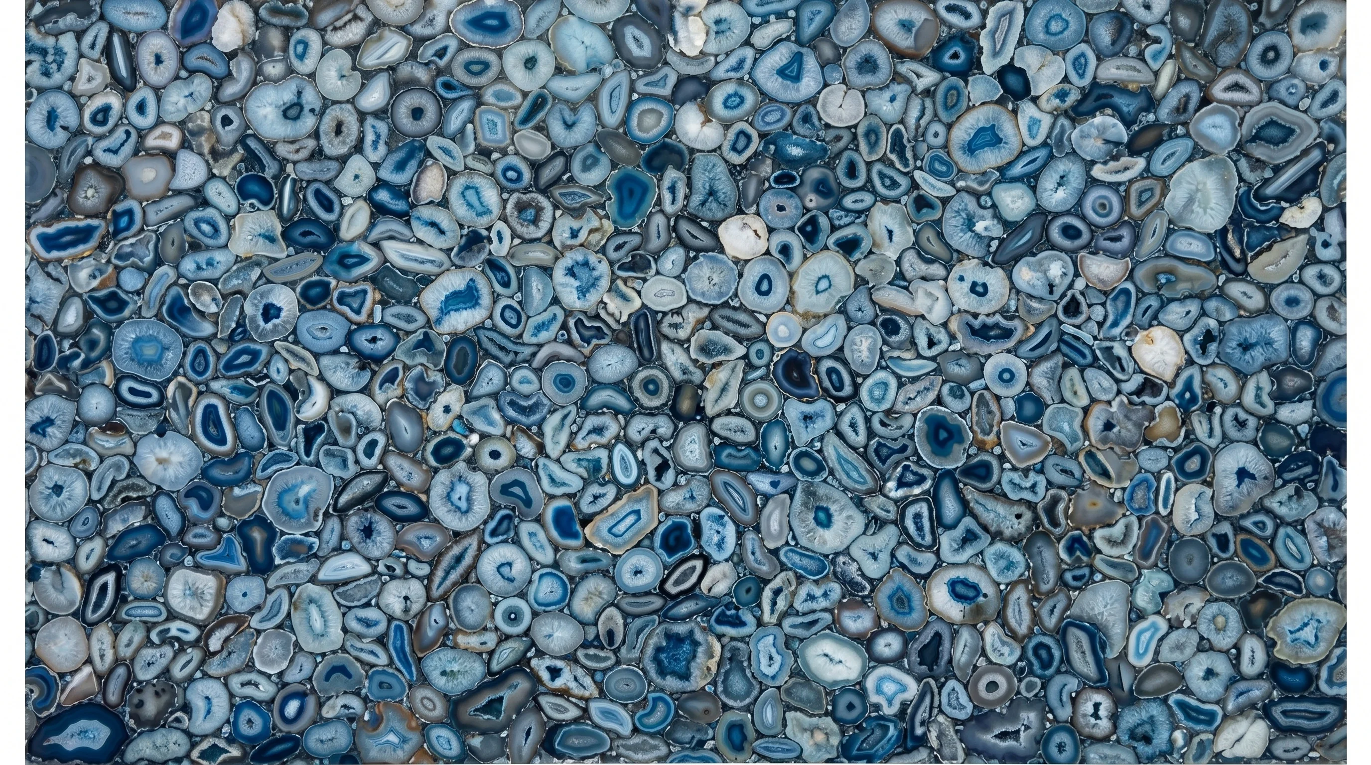 Referencia visual de piedra Agata Azul