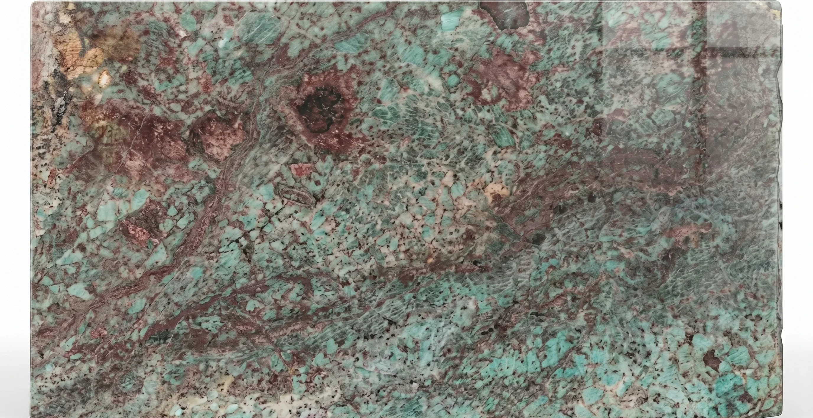 Referencia visual de piedra Amazonita