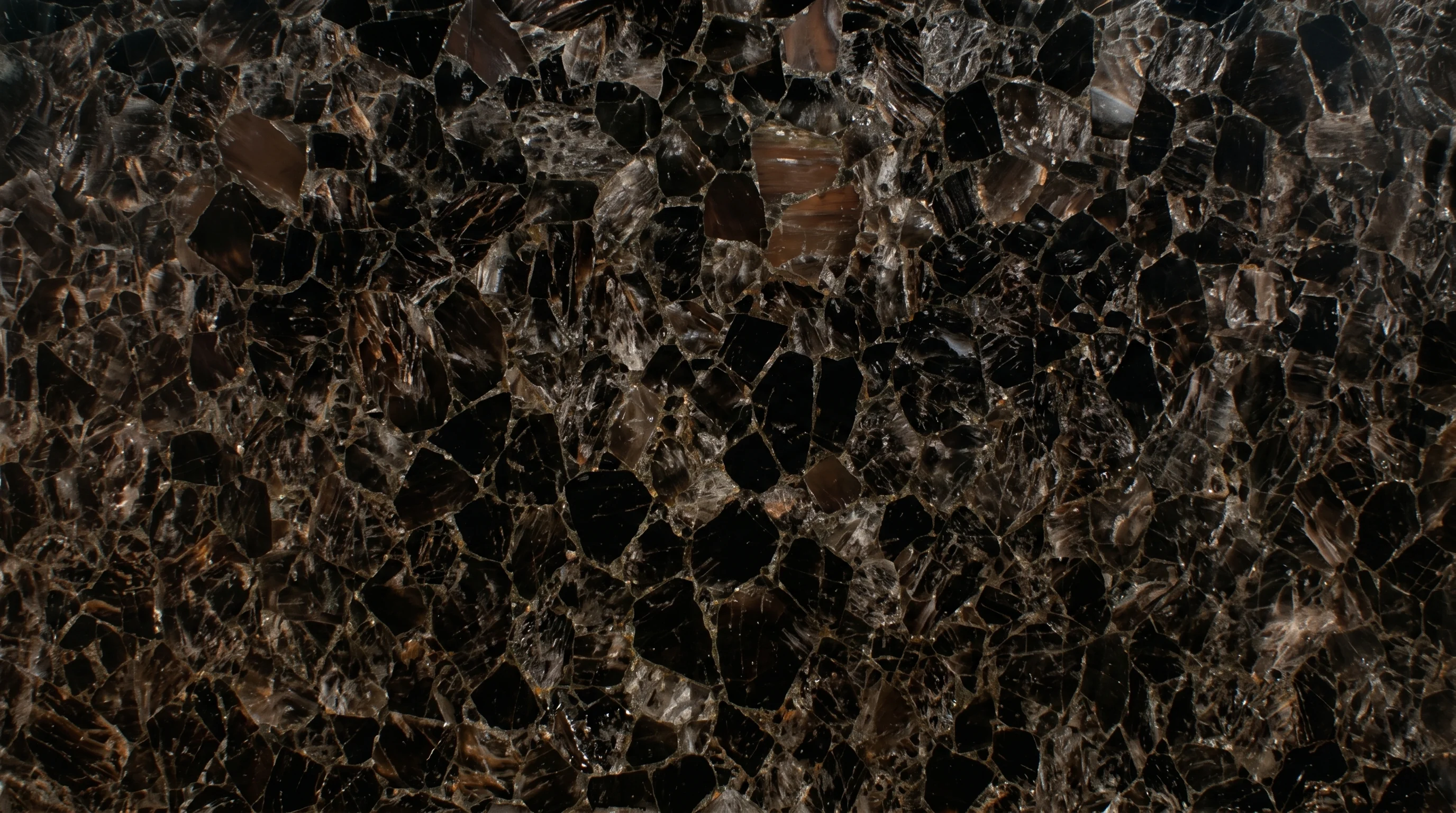 Referencia visual de piedra Smoki Quartz Dark
