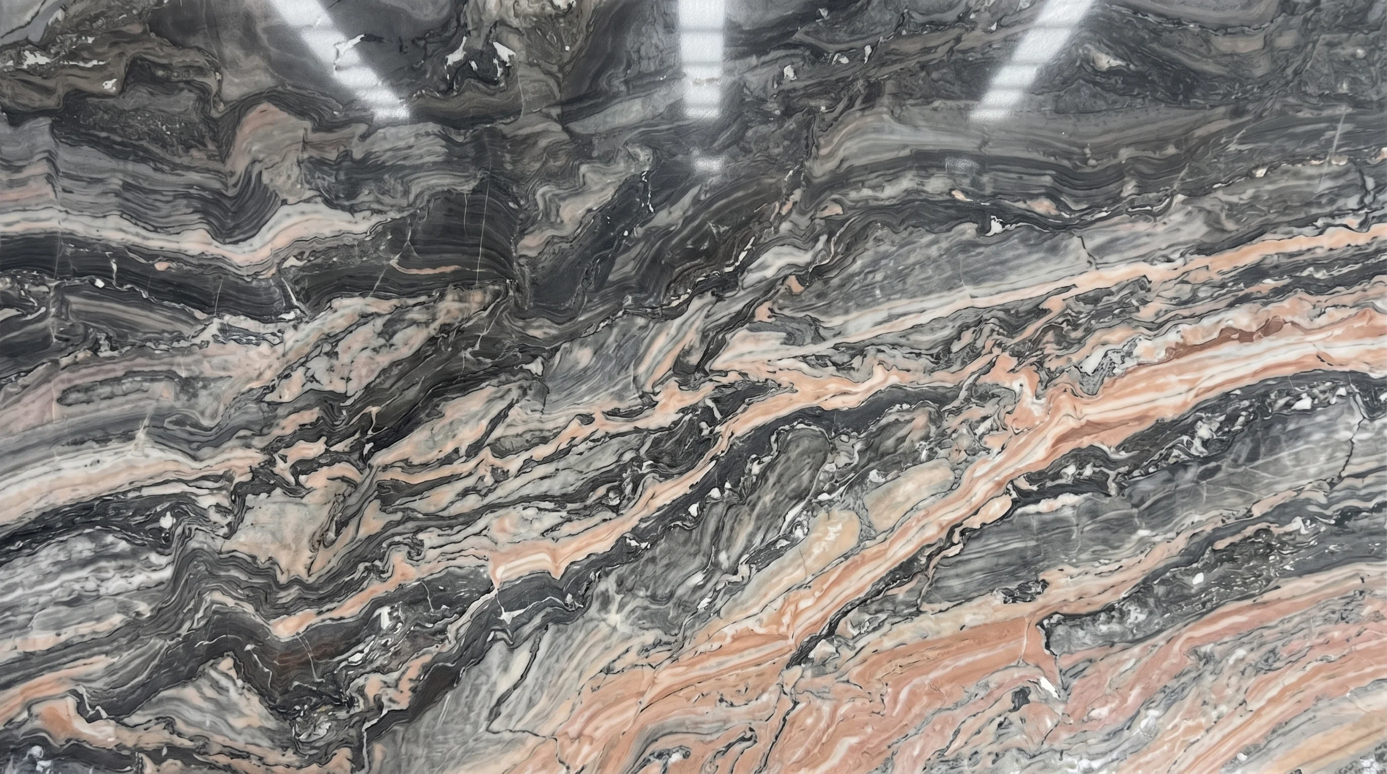 Referencia visual de mármol Arabescato Rose