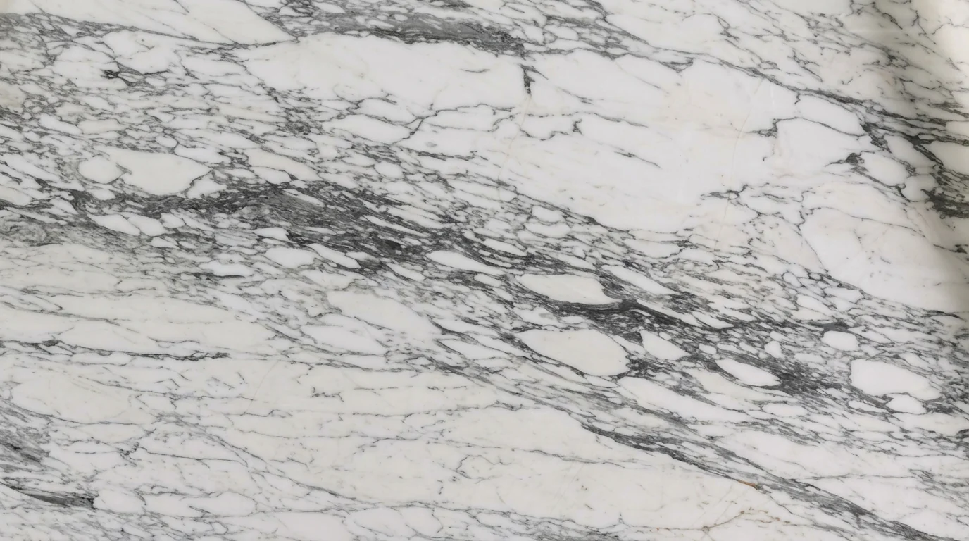 Referencia visual de mármol Arabescato