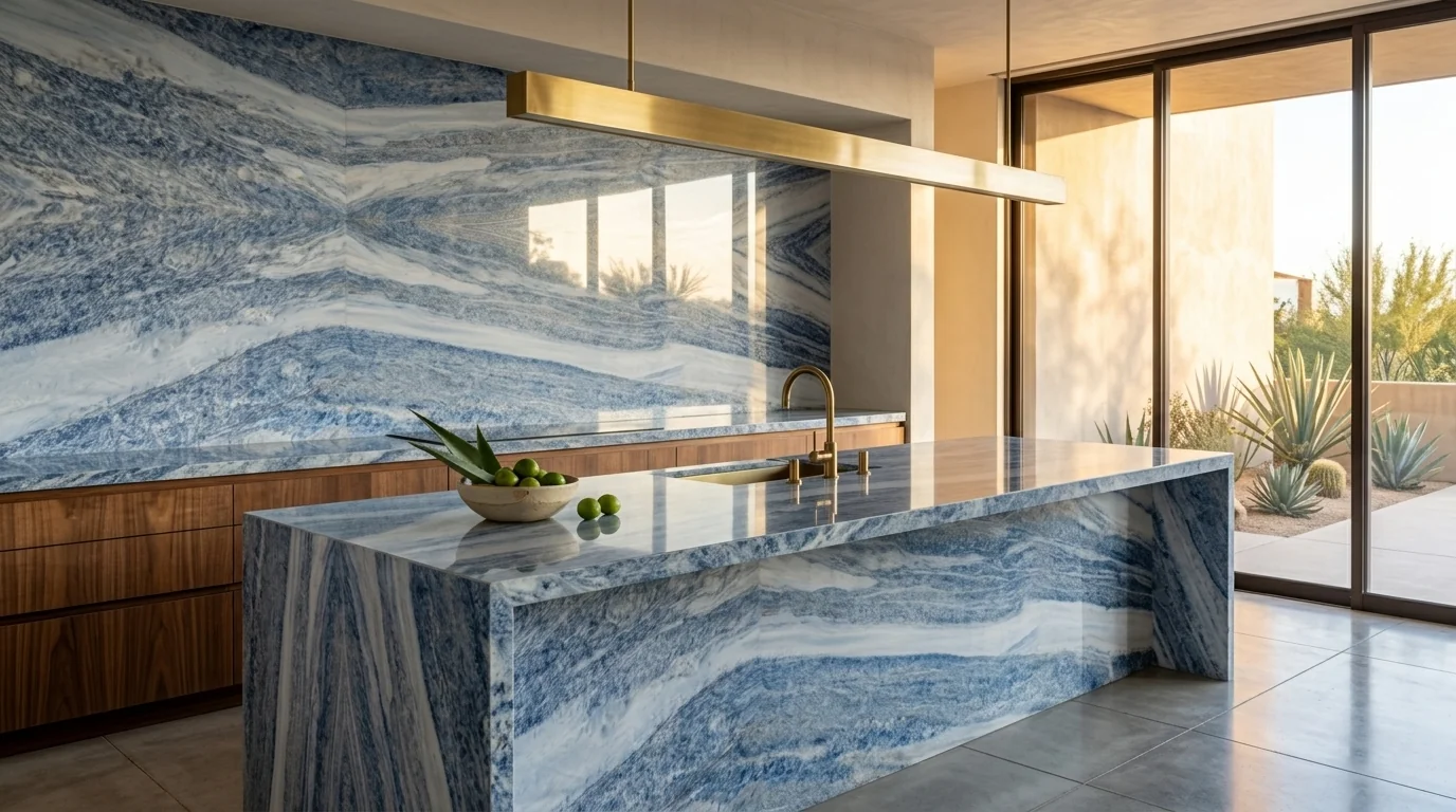 Calcite Azul ambiente