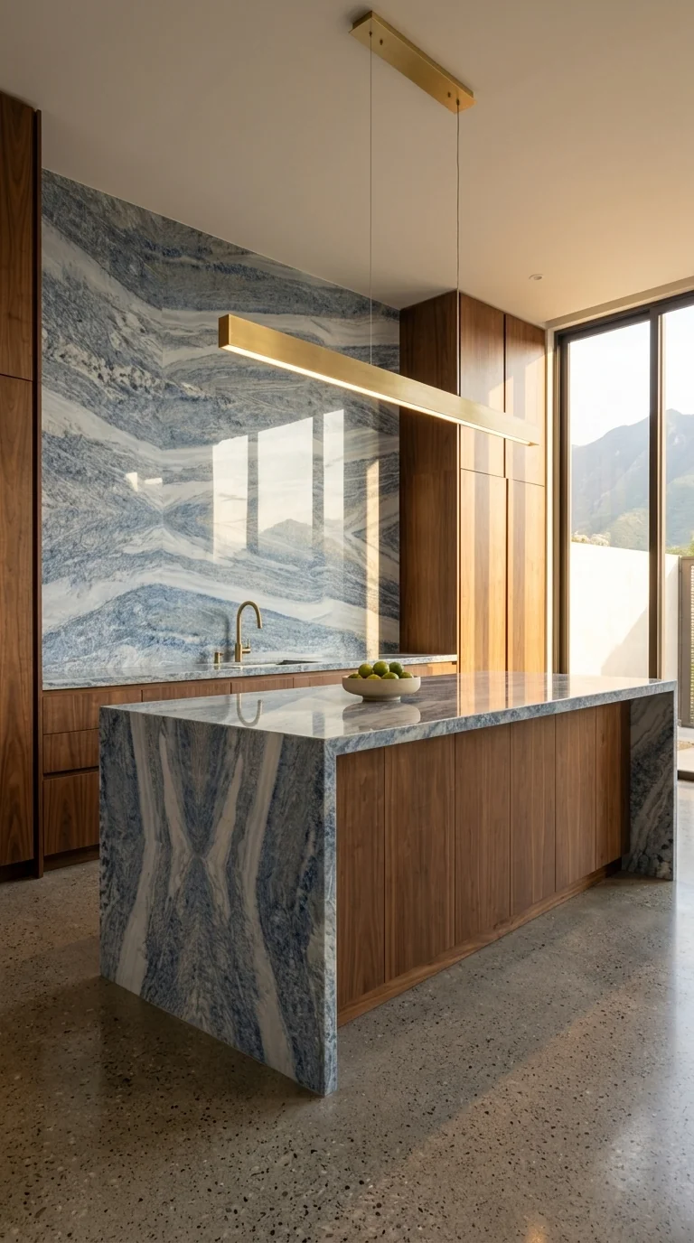 Calcite Azul ambiente