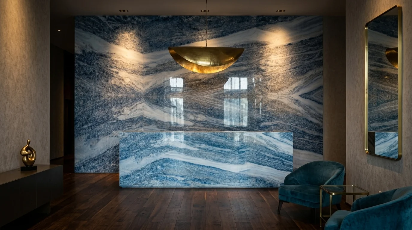 Calcite Azul ambiente