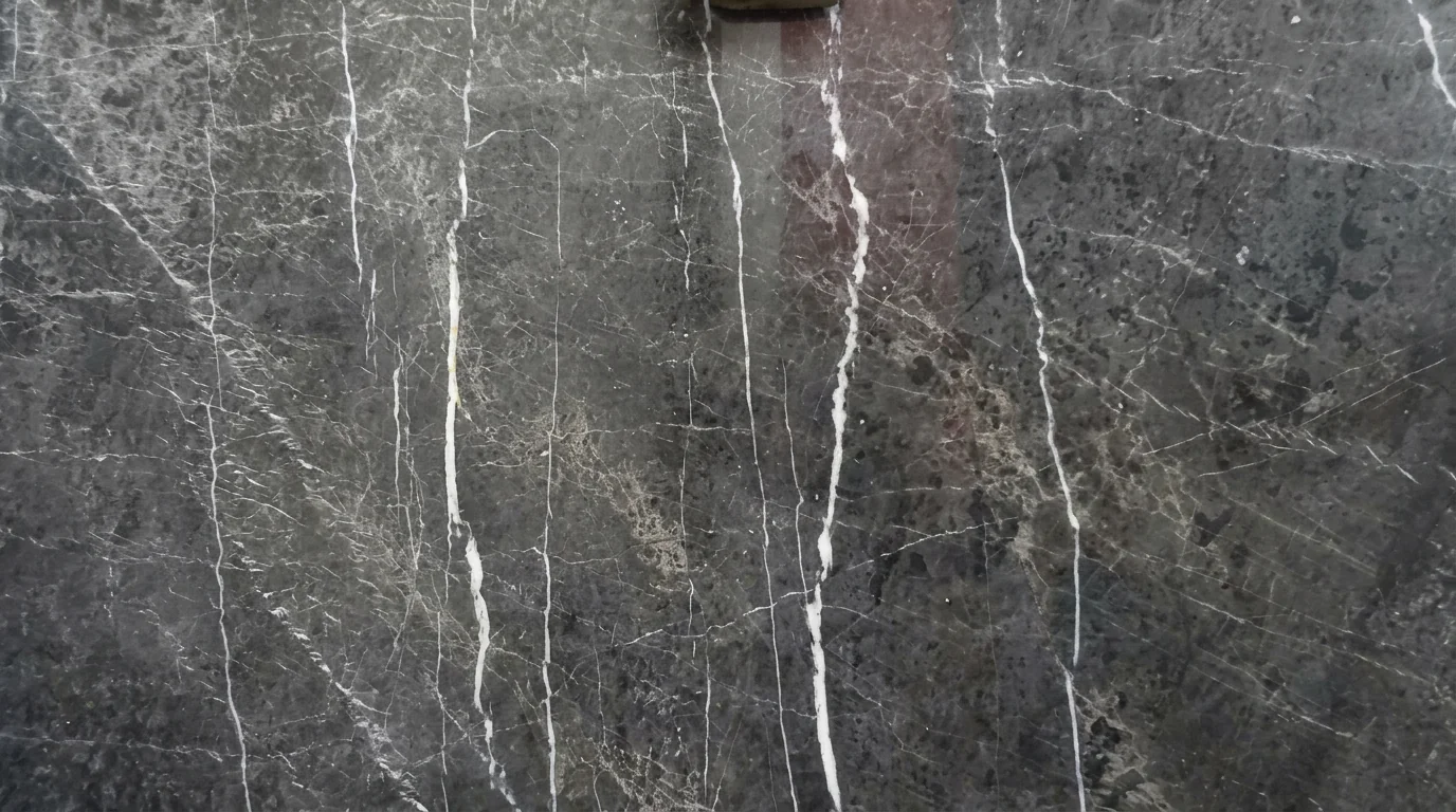 Referencia visual de mármol Deep Grey