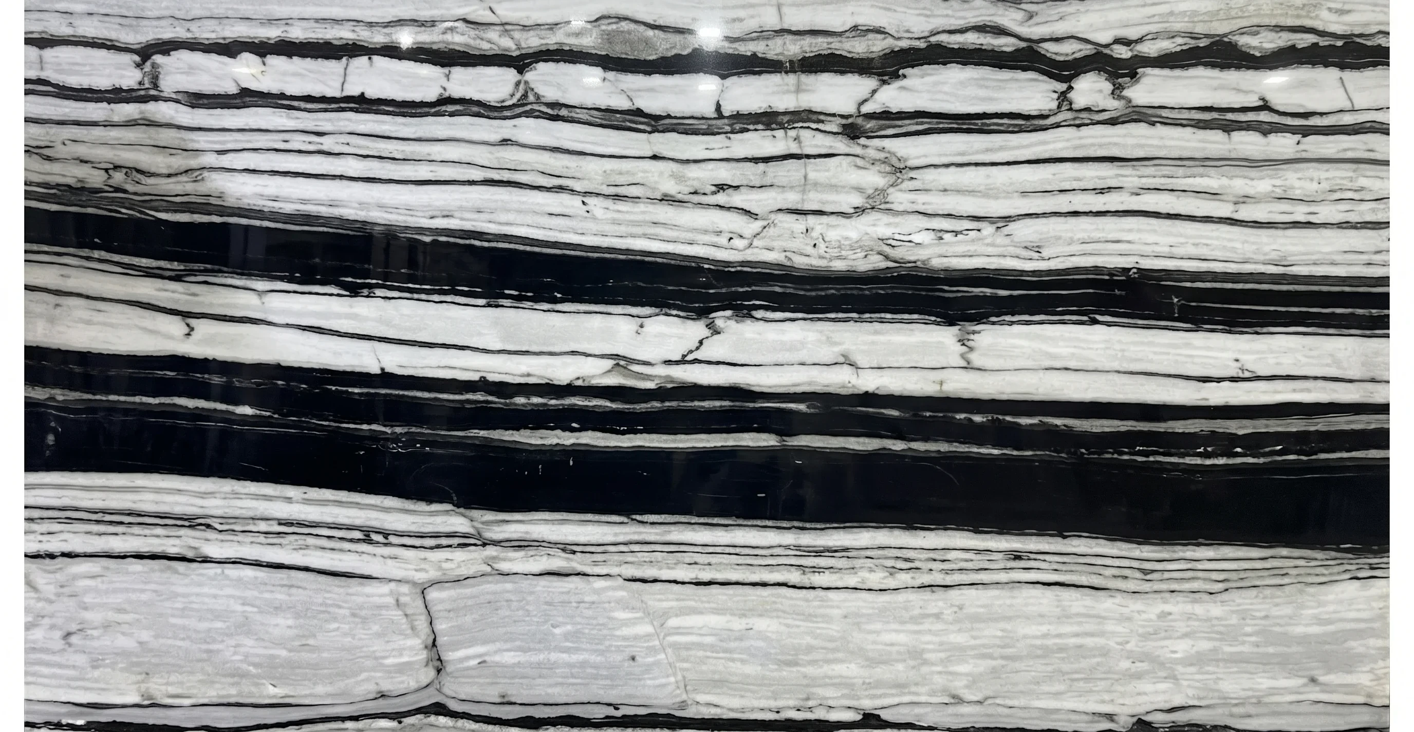 Referencia visual de mármol Panda Straight