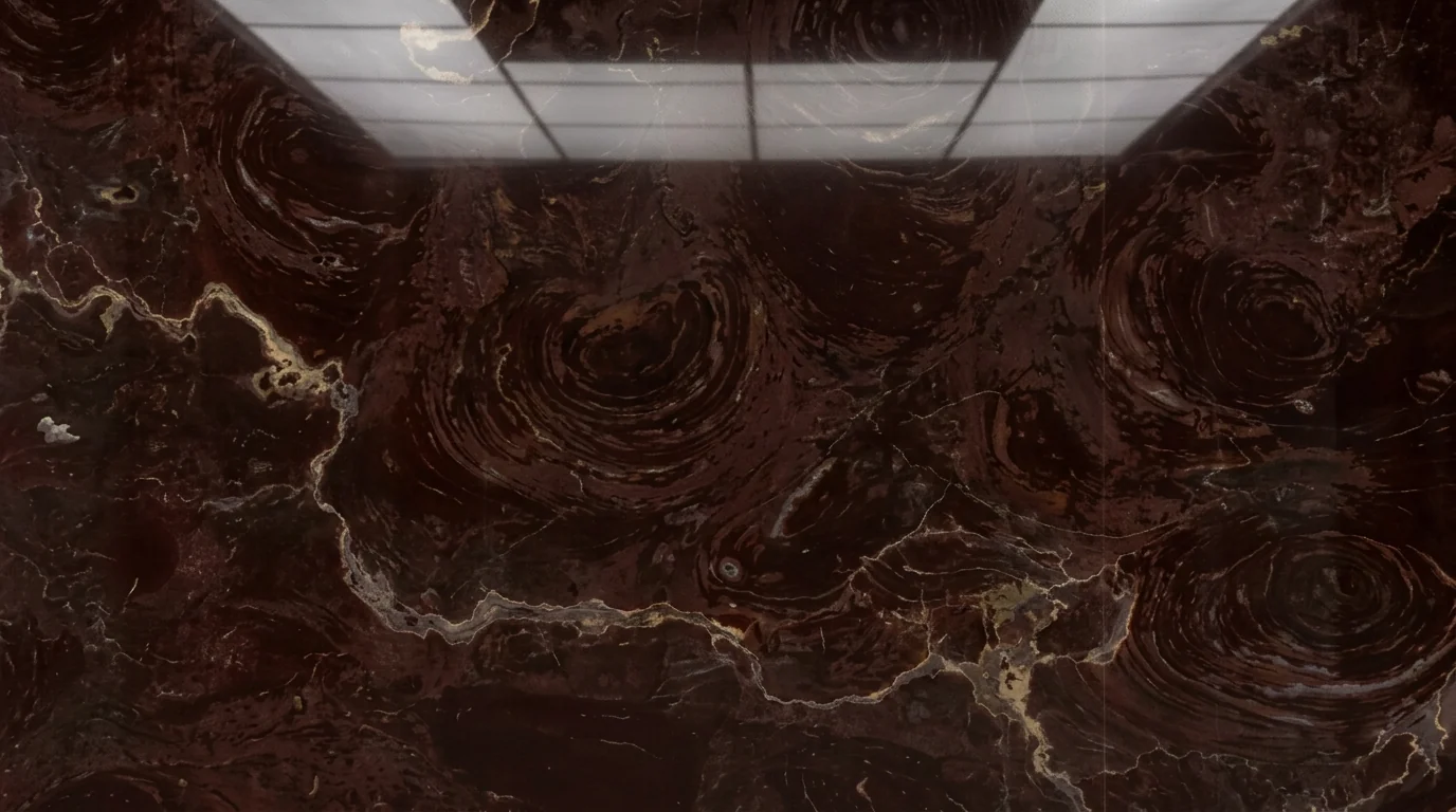 Referencia visual de mármol Rojo Caracol