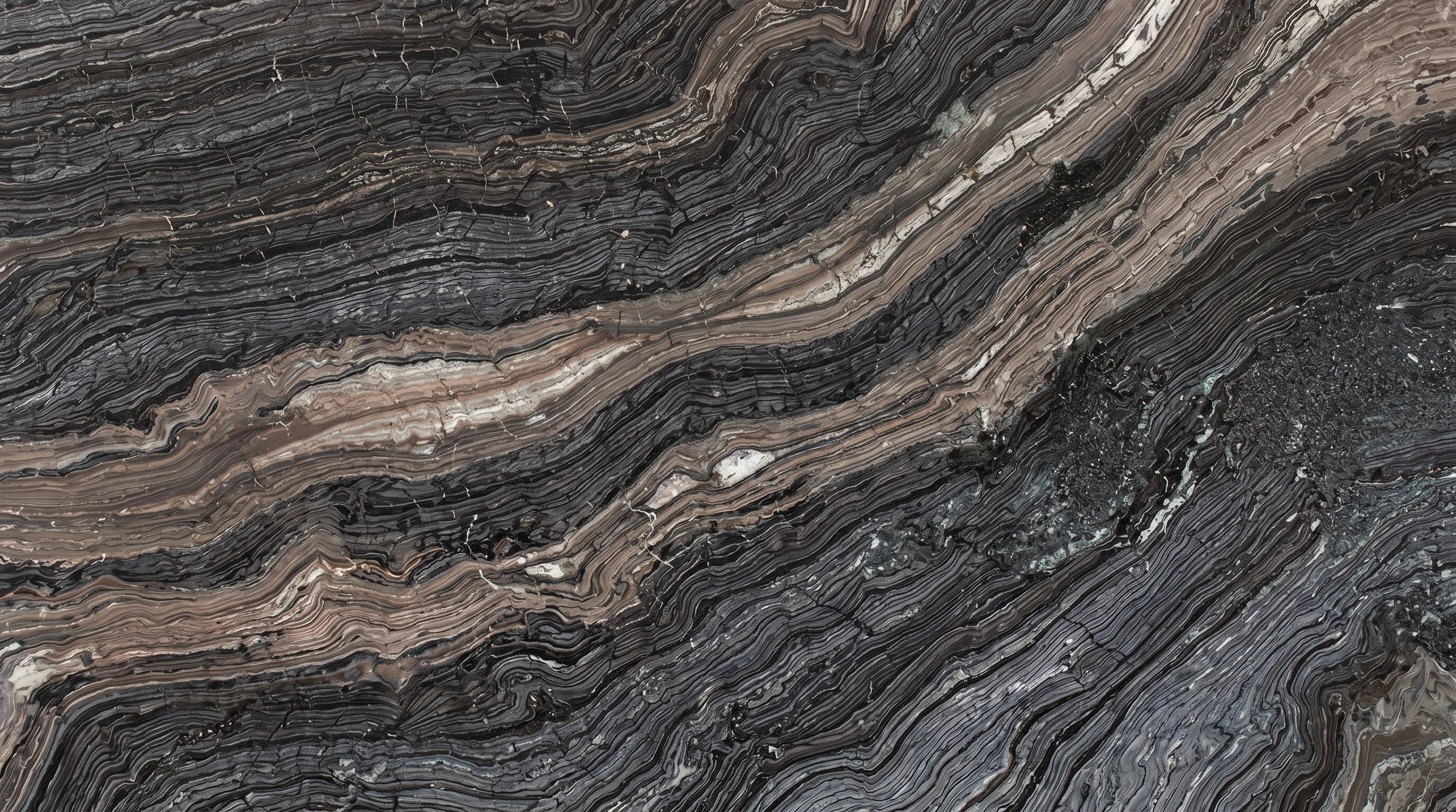 Referencia visual de mármol Silver Brown Wave