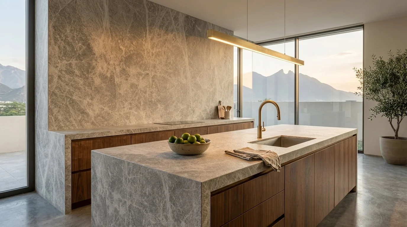 Tundra Beige Granallado ambiente