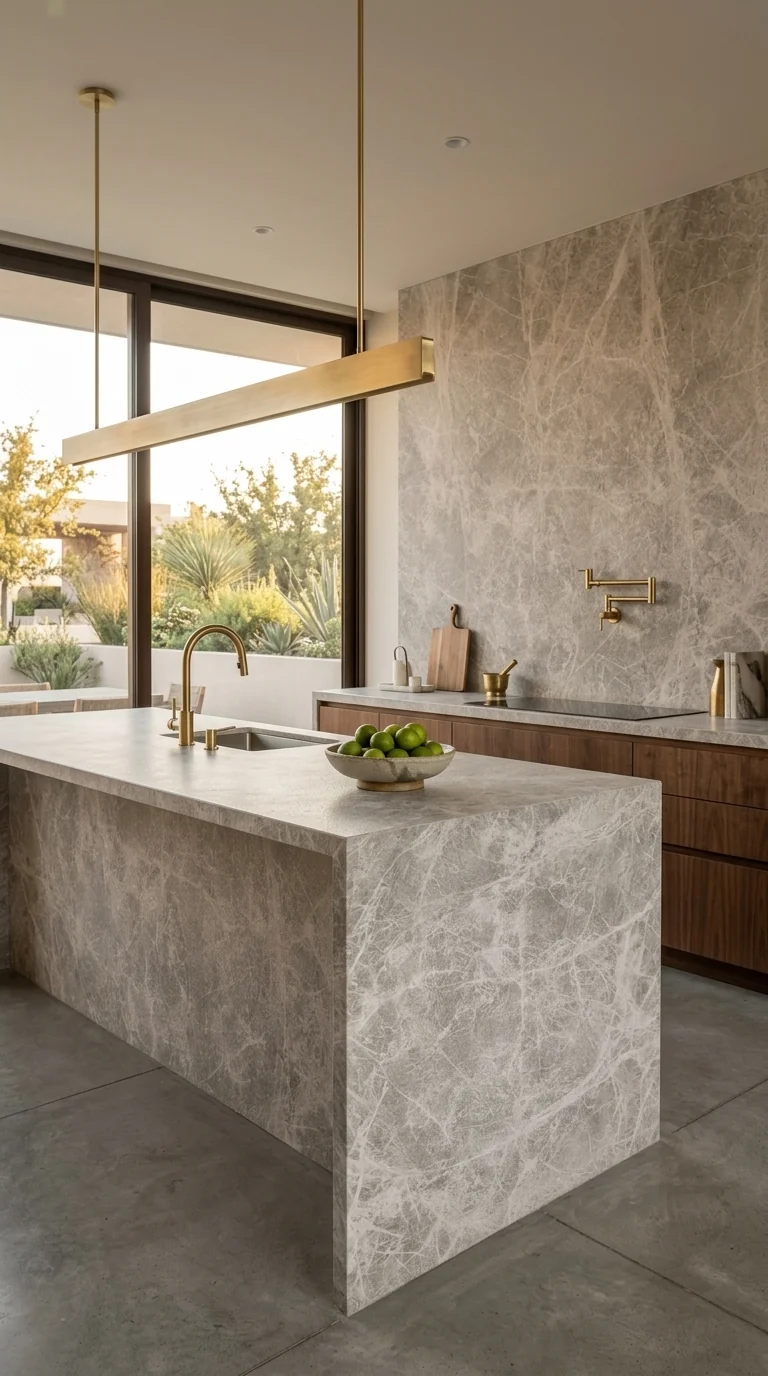 Tundra Beige Granallado ambiente