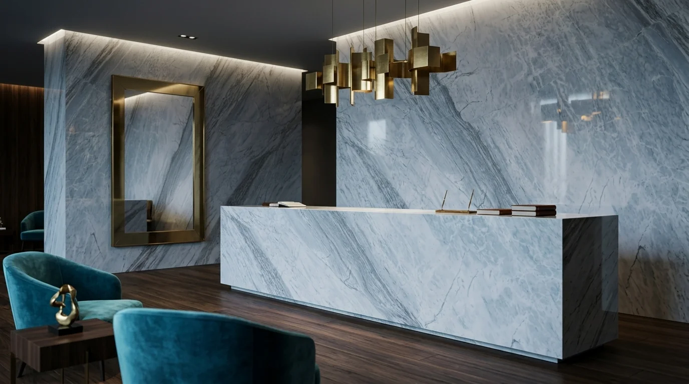 Volakas Blue ambiente