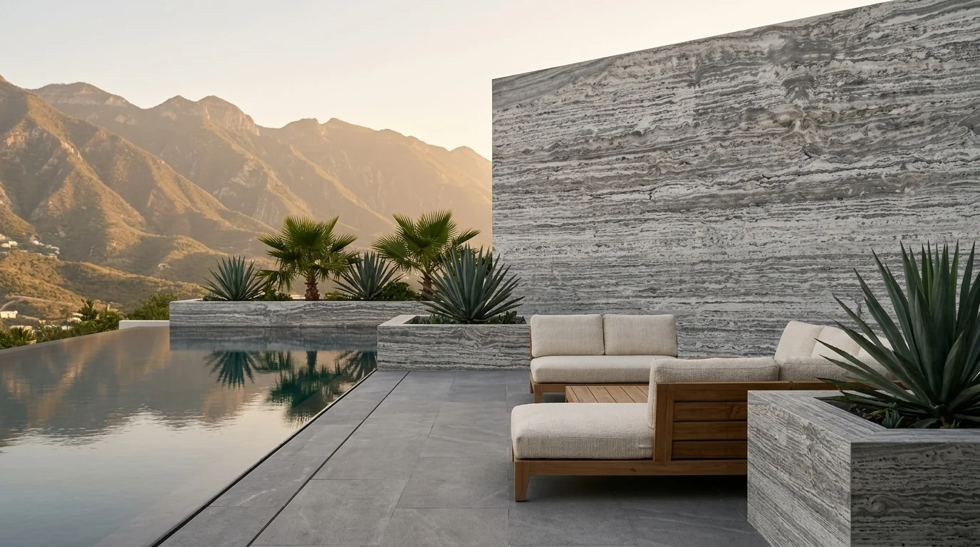 Travertino Silver Mate ambiente