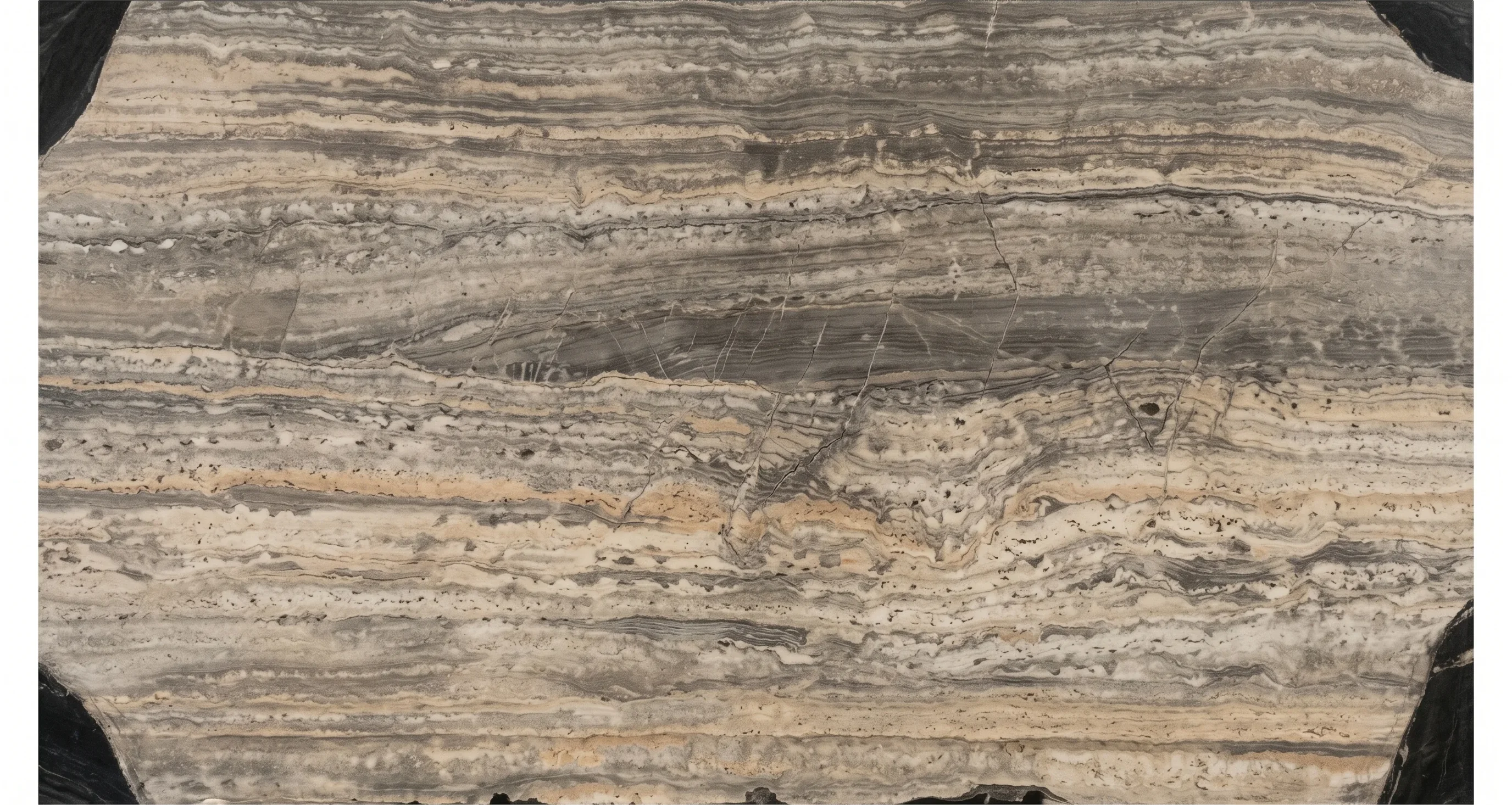 Referencia visual de travertino Travertine Titanium Mate