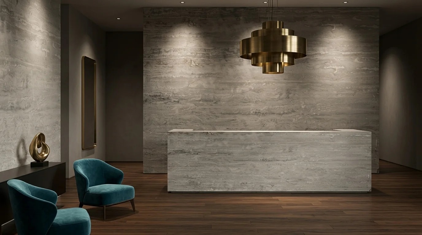 Travertino Veracruz Vena Mate ambiente