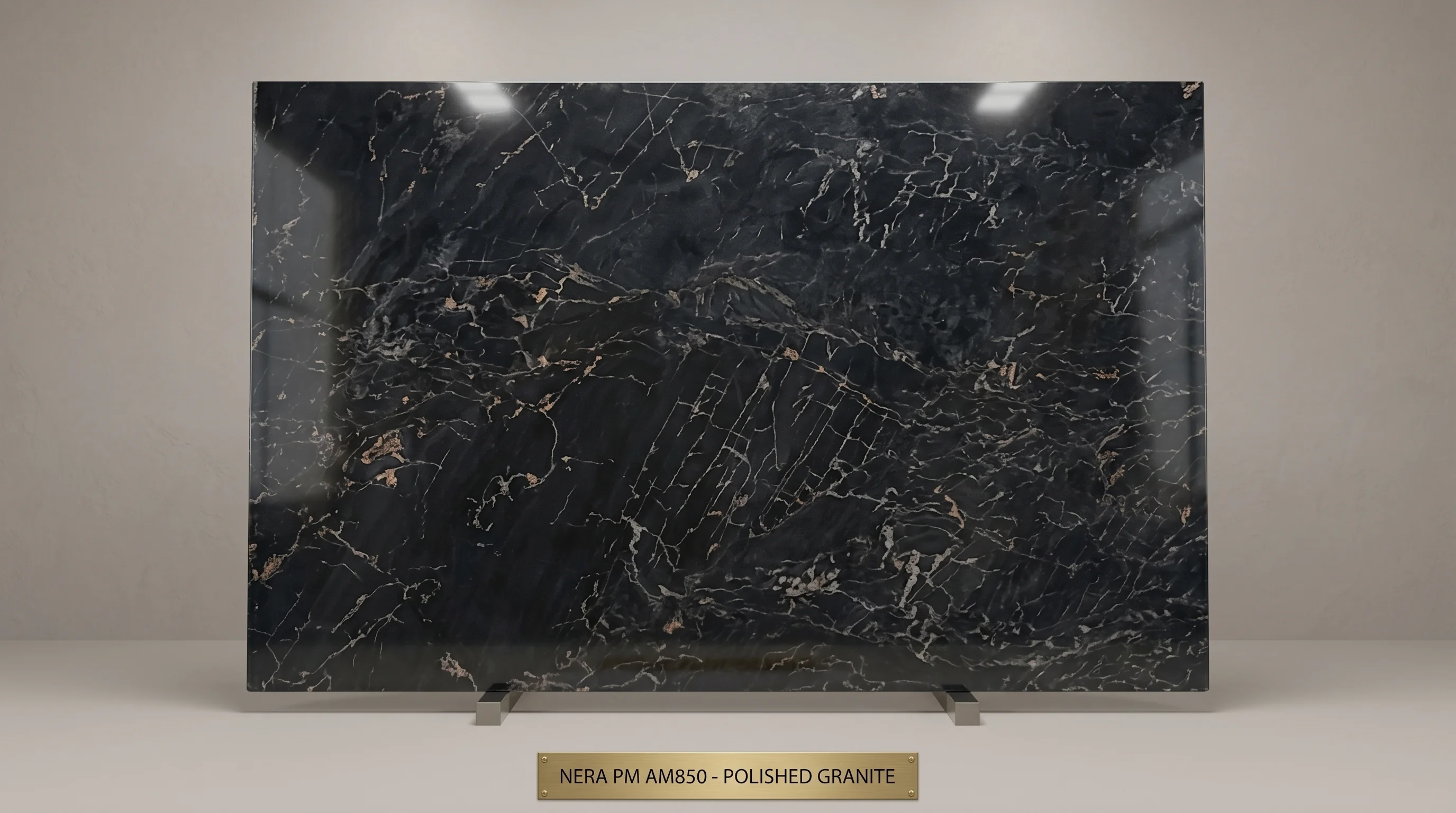 Placa de granito Nera Tempus Monterrey