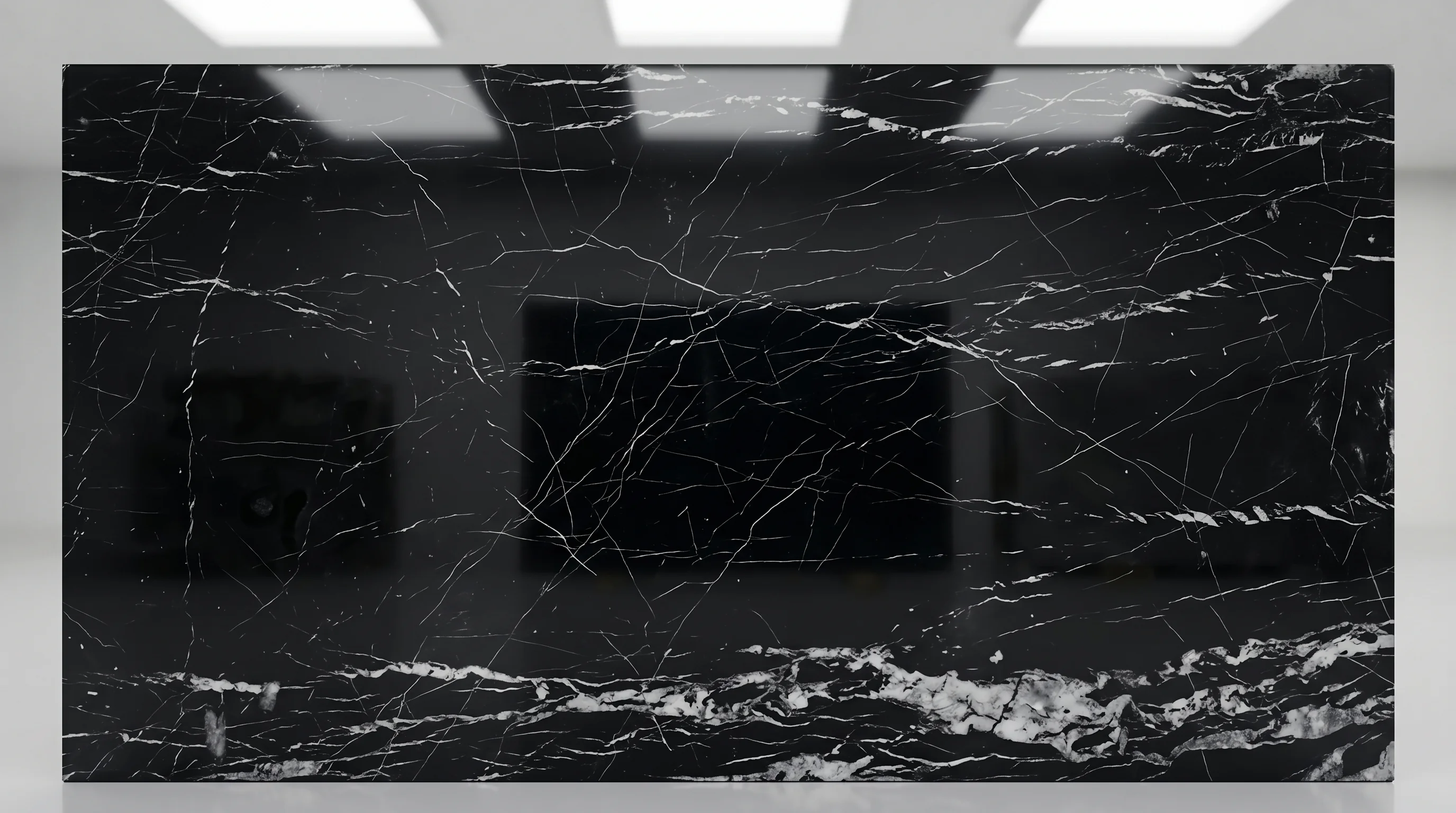 Placa de mármol Marquina Nacional Tempus Monterrey