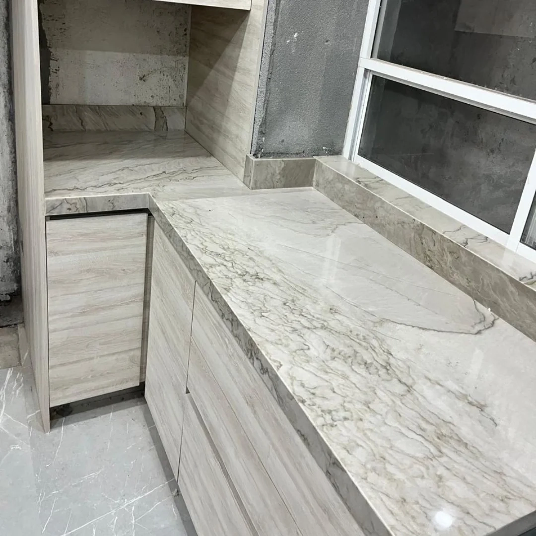 Barra de cocina en piedra natural Tempus Monterrey
