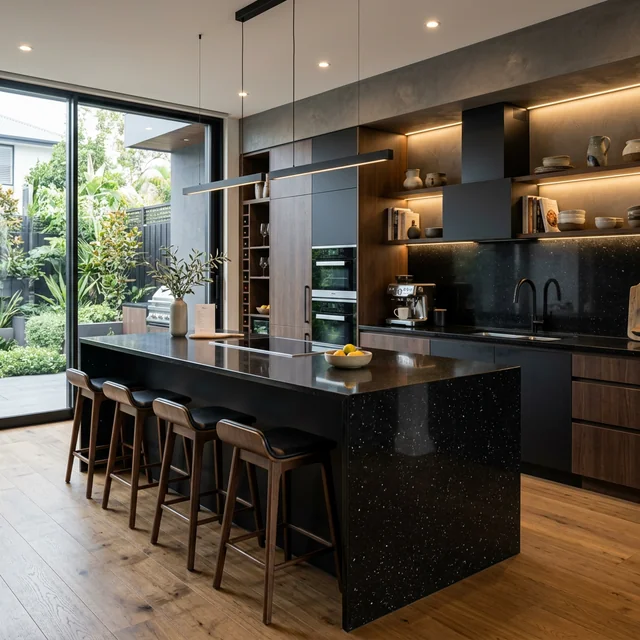 Barra de granito negro