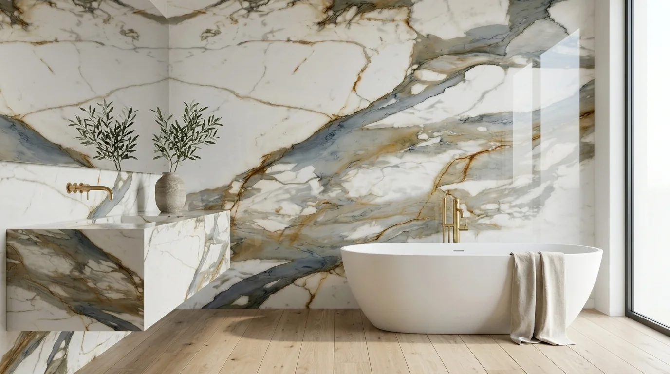 Calacatta Gold en baño