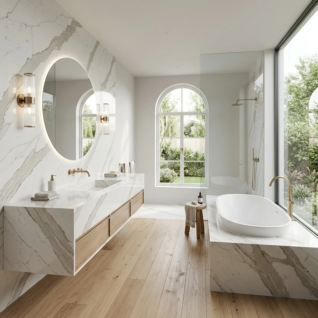 Calacatta Top en baño
