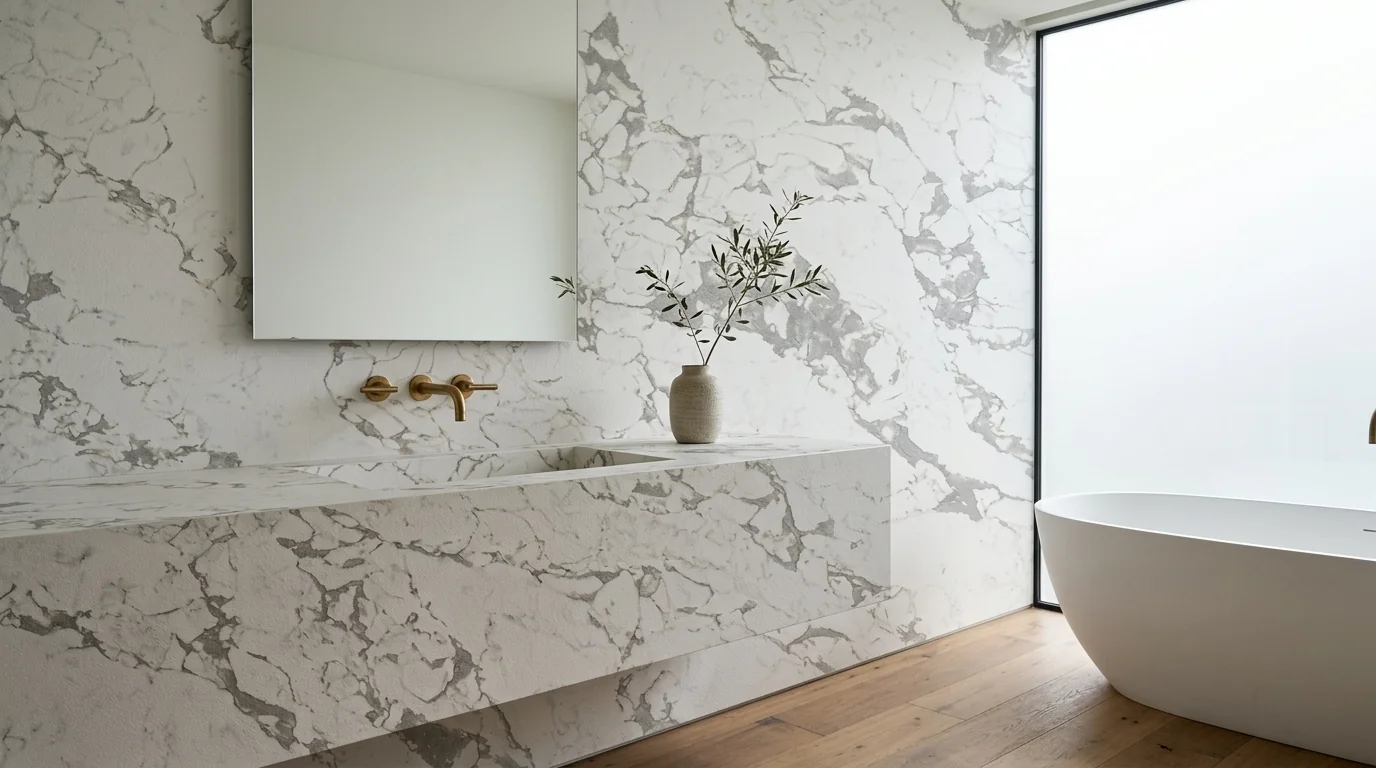 Calacatta Vagli en baño