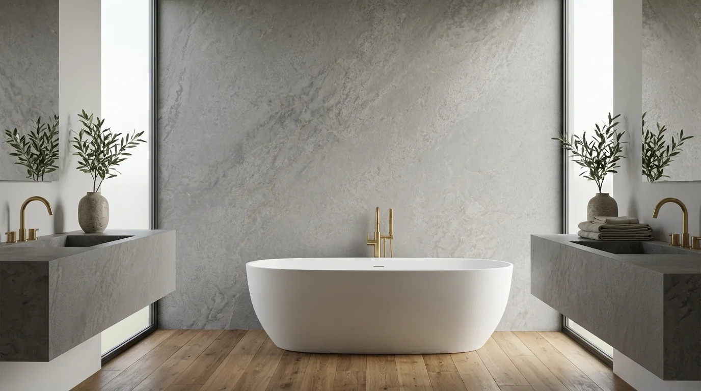 Concrete Flow en baño