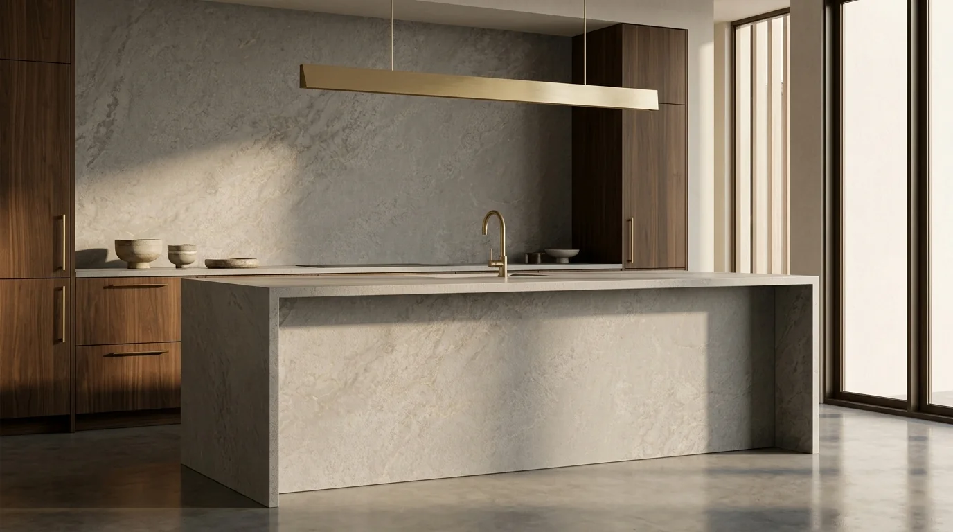 Concrete Flow en cocina