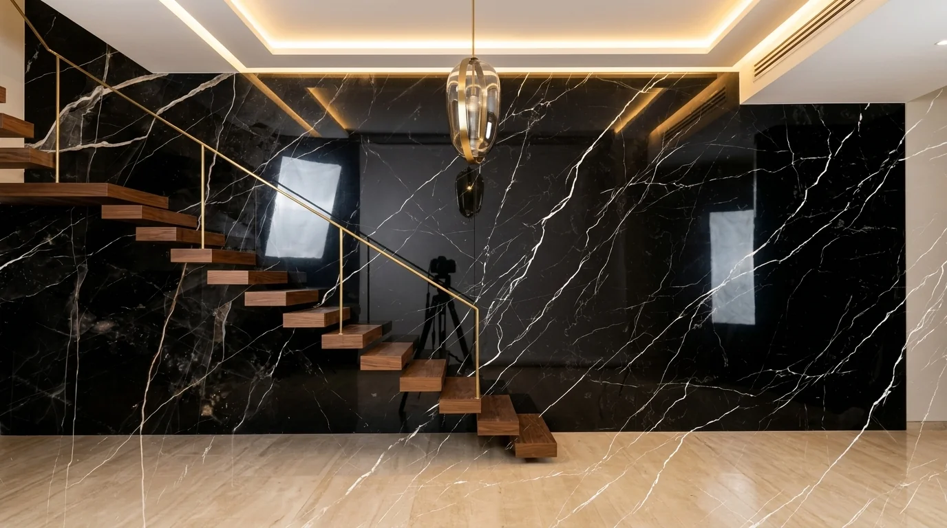Nero Marquina en recubrimiento