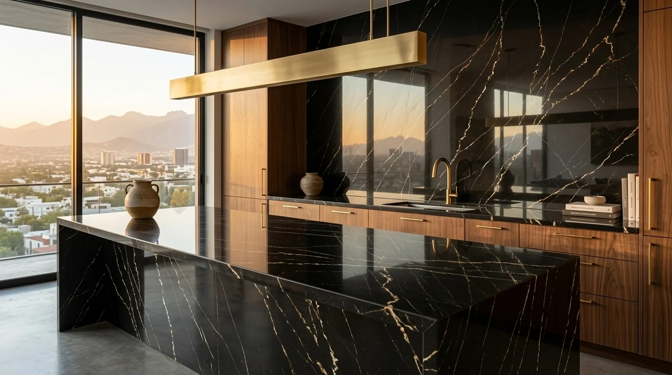 New Marquina en cocina
