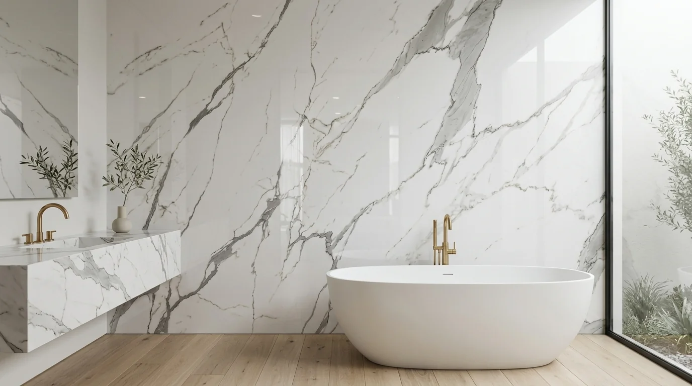 Statuario en baño