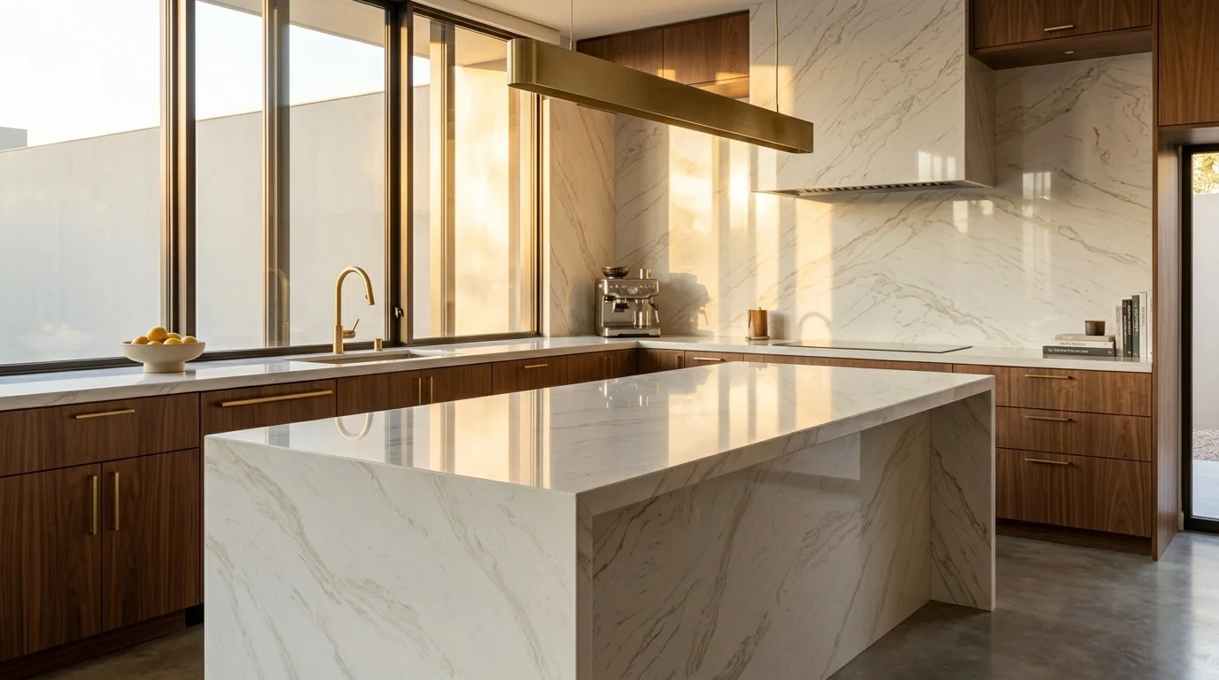 Volakas Gold en cocina