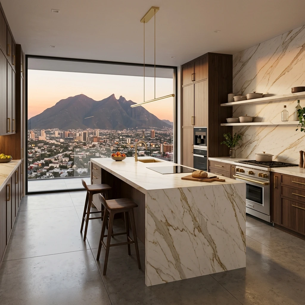 Anima Ever Apuan Gold en cocina