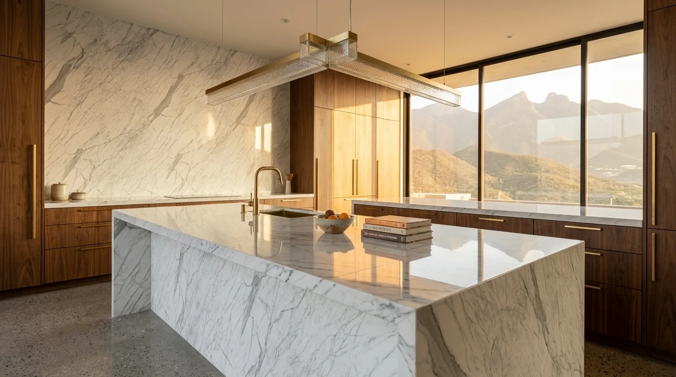 Carrara en cocina