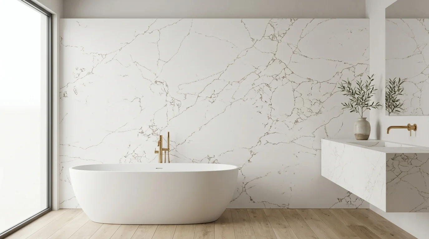 Chrome White en baño
