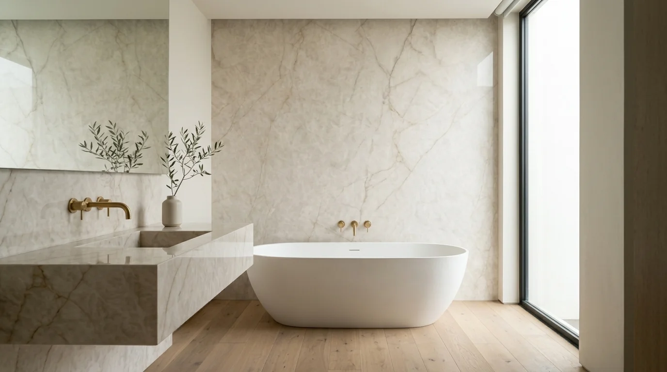Doncella Ivory en baño