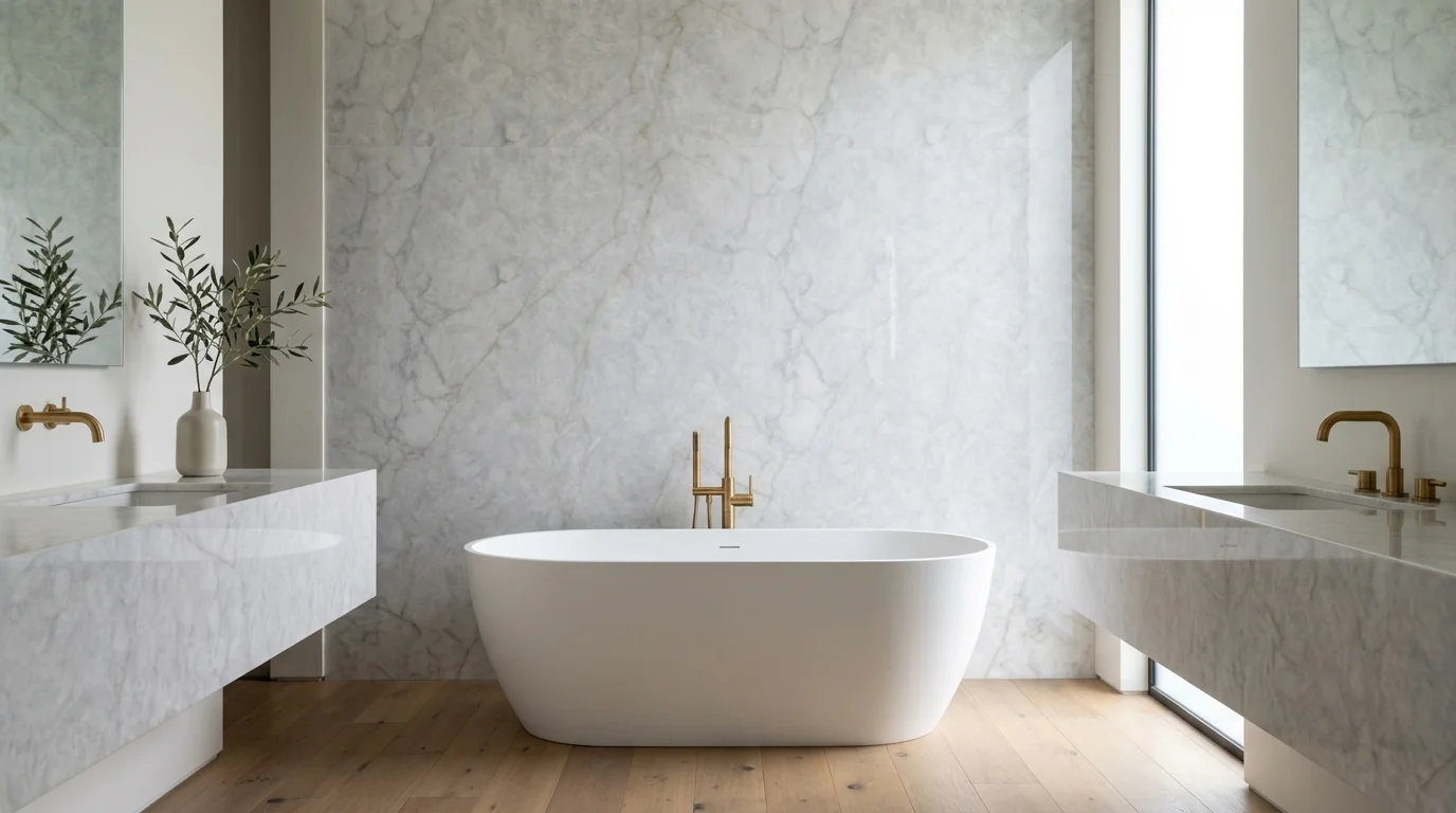 Doncella White en baño