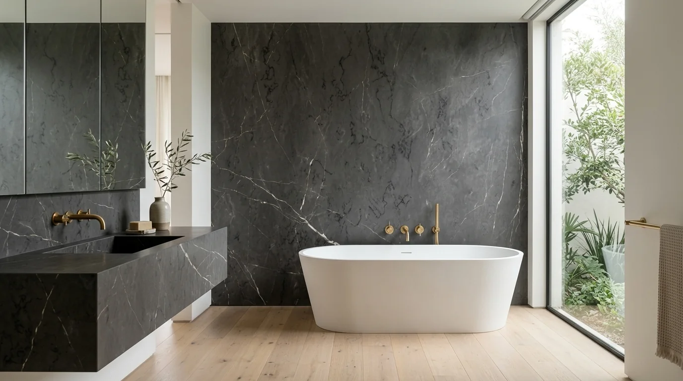 Grey Stone en baño