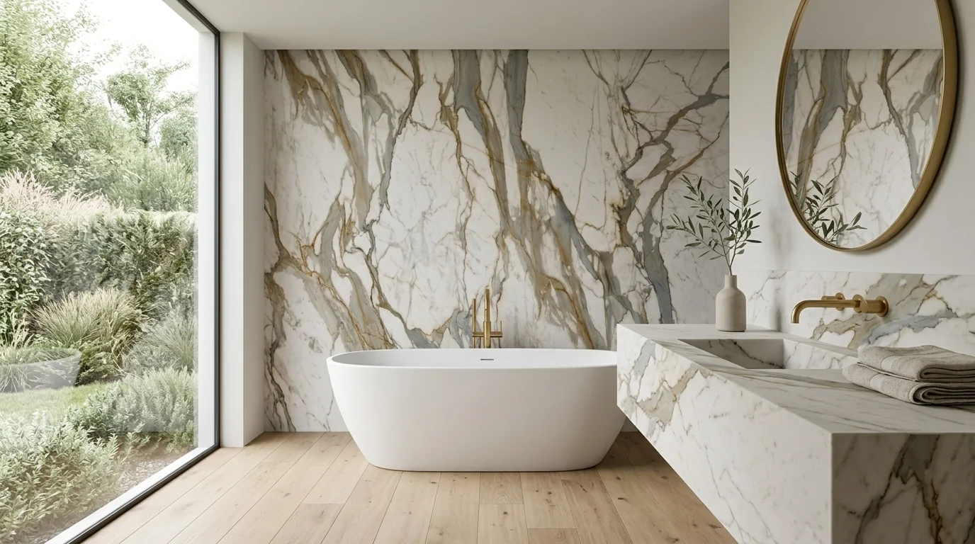 Calacatta Gold en baño